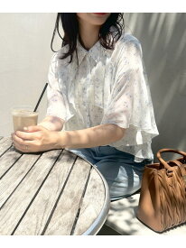 【SALE／28%OFF】シアーケープブラウス MAJESTIC LEGON マジェスティックレゴン トップス シャツ・ブラウス ホワイト ブラック グレー ブルー【RBA_E】[Rakuten Fashion]