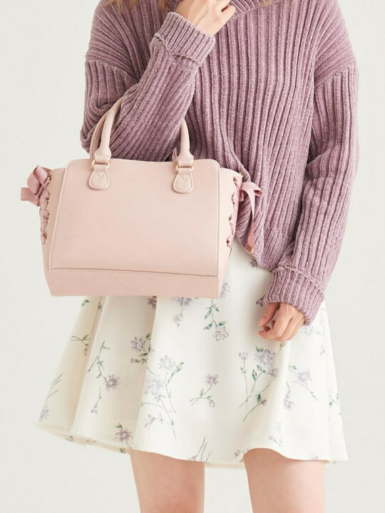 楽天市場 Rakuten Fashion サイドレースアップミニバッグ Majestic Legon マジェスティックレゴン バッグ ショルダー バッグ イエロー ピンク ブラック グレー ブルー 送料無料 Majestic Legon マジェスティック