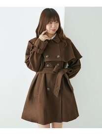 【SALE／50%OFF】ケープセットミディコート MAJESTIC LEGON マジェスティックレゴン ジャケット・アウター その他のジャケット・アウター グレー ベージュ ブラウン【RBA_E】【送料無料】[Rakuten Fashion]