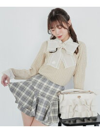 レイヤードライクフレアショートスカパン MAJESTIC LEGON マジェスティックレゴン パンツ その他のパンツ ホワイト ベージュ ブラック【送料無料】[Rakuten Fashion]