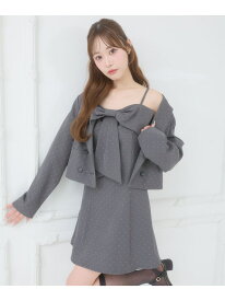 【SALE／33%OFF】キラメキショートジャケット MAJESTIC LEGON マジェスティックレゴン ジャケット・アウター その他のジャケット・アウター グレー ブラック【RBA_E】【送料無料】[Rakuten Fashion]