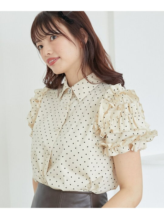 楽天市場】【SALE／30%OFF】ミルフィーユフリルスリーブシャツ 