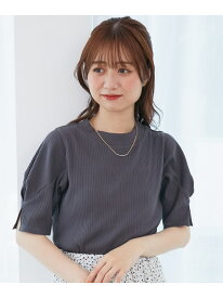 【SALE／40%OFF】タックスリーブトップス MAJESTIC LEGON マジェスティックレゴン トップス カットソー・Tシャツ ホワイト イエロー ブラック グレー ブラウン パープル ネイビー ワインレッド グリーン ブルー ピンク【RBA_E】[Rakuten Fashion]