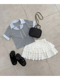 【SALE／60%OFF】シャツドッキングカットトップス MAJESTIC LEGON マジェスティックレゴン トップス カットソー・Tシャツ ブラック ネイビー グレー【RBA_E】[Rakuten Fashion]