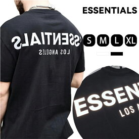 【マラソン期間限定10倍UP】ESSENTIALS エッセンシャルズ Tシャツ 半袖 メンズ レディース Logo T-Shirt 反射 ロゴ Tシャツ ブラック ホワイト