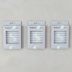 Majilash Select のり不要 貼るまつげ つけまつげ 選べる3タイプ 01 02 03 下まつげ 束感 まつエク風 アイライン効果 アイラッシュ