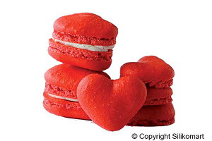 楽天市場 シリコマート シリコンフレックス Mac03 Heart Macarons ハート マカロン Silikomart 馬嶋屋菓子道具店