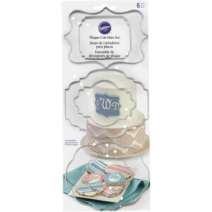 Wilton �E�B���g�� �����^�Z�b�g �v���O�J�b�g�A�E�g�Z�b�g 6�Z�b�g�X�e�����X Plaque Cut-Out Set