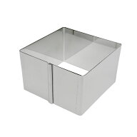 正方形 セルクル型 6.5cm × 高4cm 18-8 ステンレス | 6.5センチ 空焼き 不要