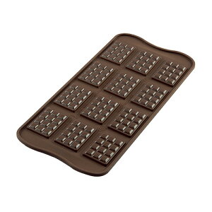 楽天市場 シリコマート イージーチョコ Scg11 チョコレート型 チョコ タブレット 12個付 シリコン型 馬嶋屋菓子道具店