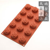 シリコマート SF074 スモールローズ 15個付 シリコン型 | シリコンフレックス 花 silikomart シリコンゴ…