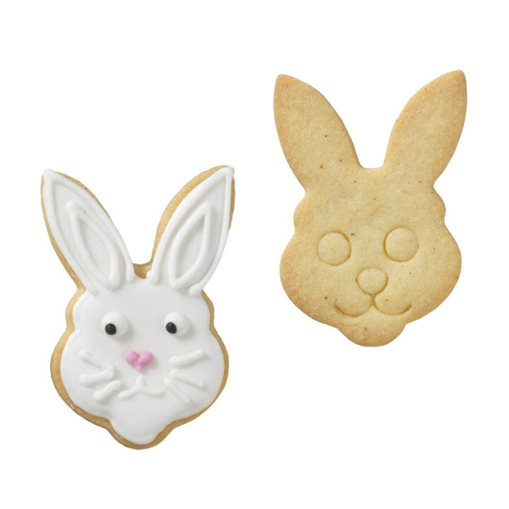 楽天市場 バークマン クッキー型 うさぎ 顔 模様入り 7cm 163 Birkmann 馬嶋屋菓子道具店