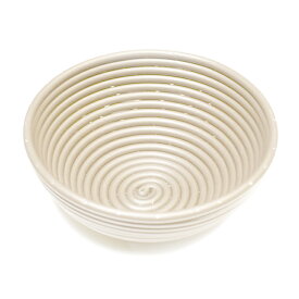 洗える発酵かご 白 丸 内寸 約 18cm プラスチック製 BPAフリー [P20W]