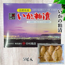 いかの粕漬 5尾入 化粧箱 イカ いか 酒粕 おつまみ つまみ おかず 酒 発酵食品