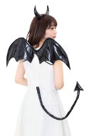 デビルパーツ ブラック 悪魔 親子コーデ おそろい 簡易パーツ コスチューム 仮装 変装 ハロウィン HALLOW…