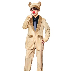 スタイリッシュトナカイ deer メンズ おしゃれ シック ハイセンス 仮装 パーティ パーティーグッズ 余興 コスチューム コスプレ アニメ 衣装 クリスマスパーティー