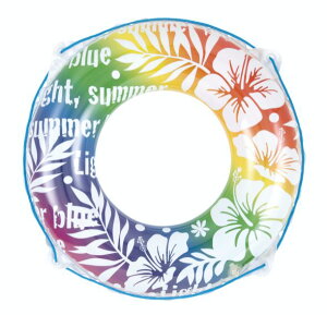 浮輪70cm レインボーハイビスカス フラワー 花 浮き輪 浮輪 うきわ 大人用 フロート かわいい 人気 家族 海 プール ビーチグッズ 遊具 浮き具 海水浴