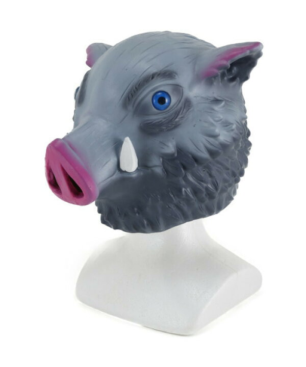 楽天市場 大正の猪マスク コスプレ グッズ ラテックスマスク 猪の被り物マスク イノシシ コスプレ 小道具 嘴平伊之助 お面 鬼滅の刃 パーティークラフト専門 メジャモ