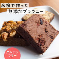 グルテンフリー 米粉のブラウニー 4個入り 無添加 しっとり濃厚 ブラウニー【チョコレート・素焼きくるみ…