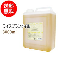 送料無料 ライスブランオイル3000ml (米油 米ぬか油 ライスオイル/コック付) 国内産 国内精製 天然由来10…