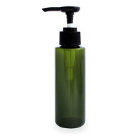 プッシュポンプボトル100ml(グリーン)オイル対応容器 マッサージオイル容器、美容オイル等幅広く使用でき…
