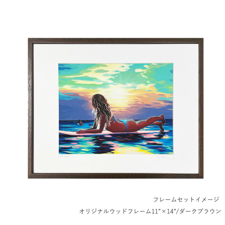楽天市場】クリスティシン アートプリント SURF ANGEL 28.0×35.5cm 