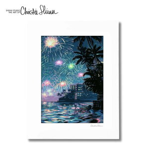 �N���X�e�B�V�� �A�[�g�v�����g FRIDAY FIREWORKS 28.0×35.5cm�yChristie Shinn �n���C �n���C�A���A�[�g�@�n���C�A���G�� �G �A�[�e�B�X�g ���C�݃e�C�X�g�@�C���e���A �A�[�g �z