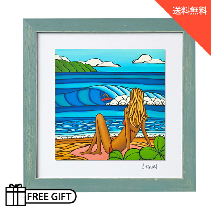 楽天市場】ヘザーブラウン アートプリント Summer Vacation 30.5×30.5 