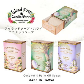 アイランドソープ ココナッツソープ 50ml【ハワイ スキンケア ブランド ハワイアン雑貨 人気 保湿 ハワイの香り プルメリア ピカケ お土産 定番 ハワイアン せっけん 石鹸 いい香り ココナッツ 優い 保湿 しっとり ナチュラル オーガニック】