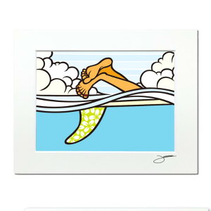 ルーズマン アートプリント "FUN" 28.0×35.5cm【LOOSEMAN looseman ハワイ アート サーフ サーフアーティスト 絵 海 波 ハワイアンアート サーフアート ハワイアン雑貨 インテリア 西海岸 テイスト】