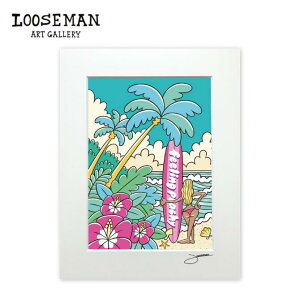 ���[�Y�}�� �A�[�g�v�����g "feeling peachey" 28.0×35.5cm�yLOOSEMAN looseman �n���C �A�[�g �T�[�t �T�[�t�A�[�e�B�X�g �G �C �g �n���C�A���A�[�g �T�[�t�A�[�g �n���C�A���G�� �C���e���A ���C�� �e