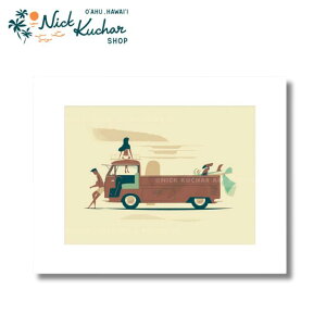 �j�b�N�J�b�`���[ �A�[�g�v�����g "Alii Beach Magic hour" 28.0×35.5cm�yNick Kuchar nickkuchar �n���C �n���C�A���A�[�g �G �C���e���A �n���C�A���G�� �n���C�A�� �A�[�e�B�X�g �z