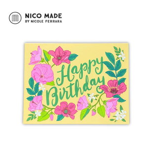 jRCh bZ[WJ[h Birthday Summer Garden yNICO MADE nC A[g O[fBOJ[h |XgJ[h 썑 nCAA[g v[g Mtg j  A a o[Xf