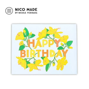 jRCh bZ[WJ[h Birthday Yellow HibiscusyNICO MADE nC nCA uh lC O[eBOJ[h o[Xf[J[h@a@gsJ @ԁ@nCrXJX@t[@
