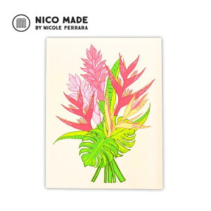 jRCh bZ[WJ[h Heliconia Bouquet Everyday Card yNICO MADE nC A[g O[fBOJ[h |XgJ[h 썑 nCAA[g v[g Mtg j  A a o