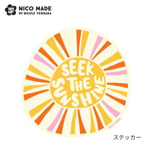 �j�R���C�h �X�e�b�J�[ Seek the Sunshine�yNICO MADE �n���C �n���C�A�� �u�����h �l�C ���R�u�����h �X�e�b�J�[ ���z�@�T���V���C�� ���z�@���@�T�[�t �G�� ���C�� �C���X�g�z