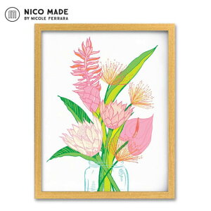 jRCh t[tA[gvg "Protea Tropical Bouquet" 28.0×35.5cmynico made nC lC nCA A[g T[t nCG wRjA@ԁ@u[P@flower [Juh@C