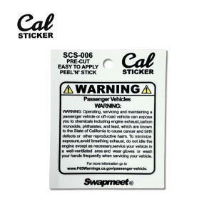 Cal カリフォルニア ステッカー WARNING【カリフォルニア デザイン ステッカー ダイアモンドヘッド サーフ 雑貨 西海岸 カリフォルニア ハワイアン シール カー用品 カスタム 防水 スーツケー