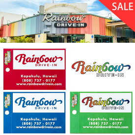 レインボードライブイン カップロゴ ステッカー【 RAINBOW DRIVE-IN ハワイ ハワイアン ハワイアン雑貨 人気 お店 グッズ 南国 サーフ ハワイショップ RainbowDriveIn rainbowriivein　日本 レインボードライブイン お土産 】
