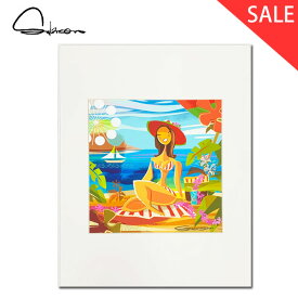 【SALE】スワンソン アートプリント Peaceful Bay 28.0×35.5cm【Mark Swanson　 マークスワンソン ハワイ サーフ 雑貨 西海岸 カリフォルニア アート ハワイアン アートプリント アメリカ ハリウッド 活躍 スティーブン スピルバーク グラフィックアート おしゃれ】