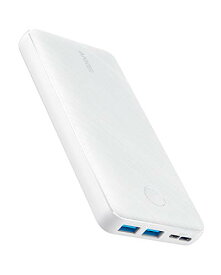 Anker PowerCore Essential 20000 (モバイルバッテリー 20000mAh) 【USB-C入力ポート/PSE技術基準適合/PowerIQ/低電流モード搭載】 iPhone iPad Android 各種対応 (ホワイト)