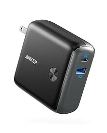 Anker PowerCore Fusion 10000 (9700mAh 20W PD モバイルバッテリー搭載USB充電器) 【コンセント一体型/折りたたみ式プラグ/USB Power Delivery対応/PSE技術基準適合 】 iPhone 14 i