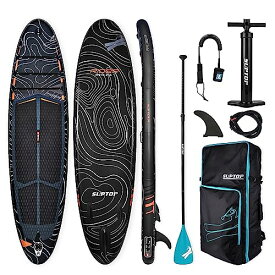 SEAPLUS サップボード SUPボード スタンドアップパドルボード サーフボード Sup インフレータブル超軽量 海と湖に適用パドルボード 初心者に優しい sup 釣り セット-パドル、ポンプ、安全リーシュ、バックパック付き 320x81x15cm L