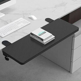 OUGIC デスクエクステンダー人間工学 キーボードトレイのクランプ 幅24cm長さ64cm Ergonomics Desk Extender Tray Clamp On Keyboard Drawer Table Mount Armrest Shelf