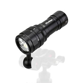 Wurkkos ダイビングライト DL07 LED 懐中電灯 防水 3000LM 超高輝度 水中ライト 写真撮影用の広角/スポット/UV/赤色四種類ライト ダイビング懐中電灯 LED採用 水中100Mまで使用(バッテリーと充電器付き)