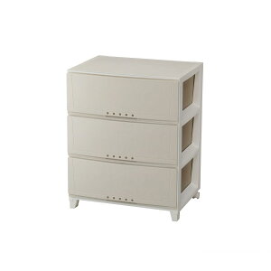 天馬(Tenma) シーンを選ばず使える収納チェスト 日本製 完成品 ルームケース 3段 キャスター付きで移動が簡単 引出しロック付きで抜け落ちを防ぐスムーズな引出し タンス 収納ケース 衣装ケ