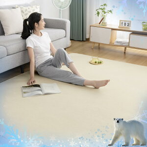 Sun Deco �J�[�y�b�g �ėp���O�}�b�g �⊴���O 185×185cm�i��2��j �R�� �h�L �h�_�j ����~�ߕt�� �ڐG�⊴ �ėp�J�[�y�b�g �Ђ���z������ �⊴�􂦂郉�O�}�b�g �A�C�{���[�x�[�W�� 185185YWBE