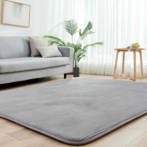 カーペットラグ 極厚 ラグマット 3畳 高反発 185×240 cm 厚手 30 mm 冬 床暖房対応 カーペット 洗える 滑り止め付 じゅうたん 防ダニ 抗菌 オールシーズン フランネル グレー aicomri