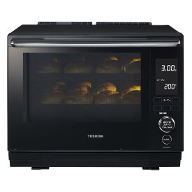東芝 (TOSHIBA) オーブンレンジ 電子レンジ フラットテーブル microwave 簡単操作 石窯ドーム 30L ER-YD3000(K)