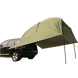 Kadahis タープ テント カーサイドタープ 車用 日よけカーテント 設営簡単 単体使用可能 5-8人用 キャンプ テント アウトドア 公園 登山 車中泊 (グリーン)